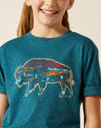 Girls Ariat Bison Ranch Tee