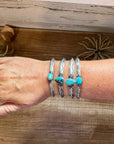 Turquoise Cuff Bracelet – Sterling Silver