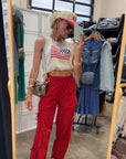 The Leighton Pant in Red