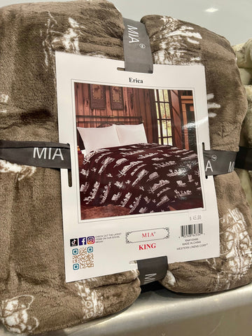 Western MIA King Blankets