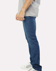 Cruz Men's Supersoft Denim Blue Stretch Slim Jeans