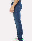 Cruz Men's Supersoft Denim Blue Stretch Slim Jeans