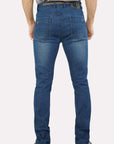 Cruz Men's Supersoft Denim Blue Stretch Slim Jeans