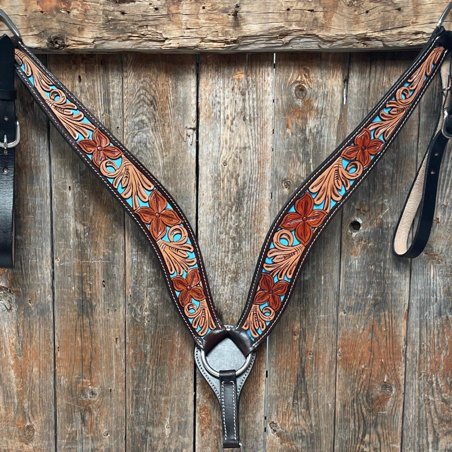 Dark Oil Blue Inlay Breastcollar 