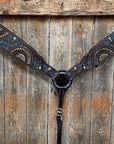 Dark Oil Floral Hand Painted Breastcollar 