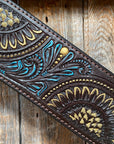 Dark Oil Floral Hand Painted Breastcollar 