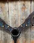 Dark Oil Floral Hand Painted Breastcollar 