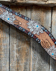 Two Tone Hand Painted Flower Breastcollar 