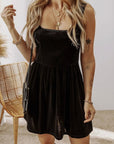 Black Velvet Tennis dress