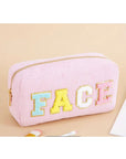 Cosmetic college patch make up bag -clearance