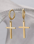 Dangle cross earrings