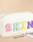 Cosmetic college patch make up bag -clearance