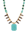 Grotto Blue Turquoise Statement Necklace