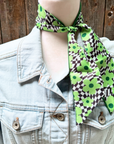 Green Western Skinny Mini Wild Rag Scarf / Cowgirl Necktie 