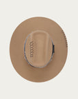 H0011 - SAND COWGIRL WOOL HAT WITH HEADBAND AND PIN