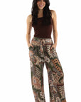 Tie Front Palazzo Pant - HC1043