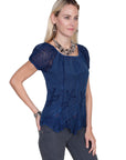 Rayon Elastic Sleeve Blouse - HC66