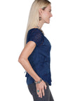 Rayon Elastic Sleeve Blouse - HC66