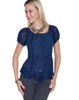 Rayon Elastic Sleeve Blouse - HC66