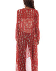 Printed Swiss Dot Duster - HC668