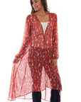 Printed Swiss Dot Duster - HC668