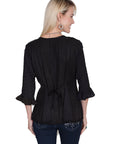 Rayon 3/4 Sleeve Blouse - HC67