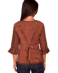 Rayon 3/4 Sleeve Blouse - HC67