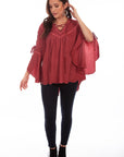 Tunic W/lace Up Sleeves - HC683