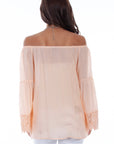 Peasant Blouse W/crochet Lace - HC695