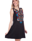 Short Dress W/embroidery - HC726