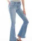 Bell Bottom Pants W/paisley Print - HC742