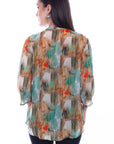 Multi Color Print Blouse - HC804
