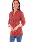 Printed Ditsy Floral Top - HC843