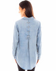 X Stitch Top W/lace Up Back - HC844