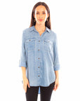 X Stitch Top W/lace Up Back - HC844