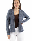 Ribbed Knit Blazer - HC982