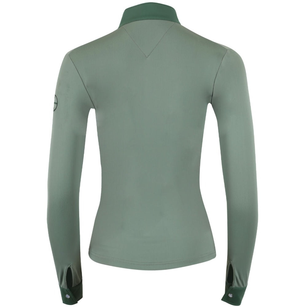 Roxana - Black &amp; Luxe Gray Long Sleeve Riding Shirt