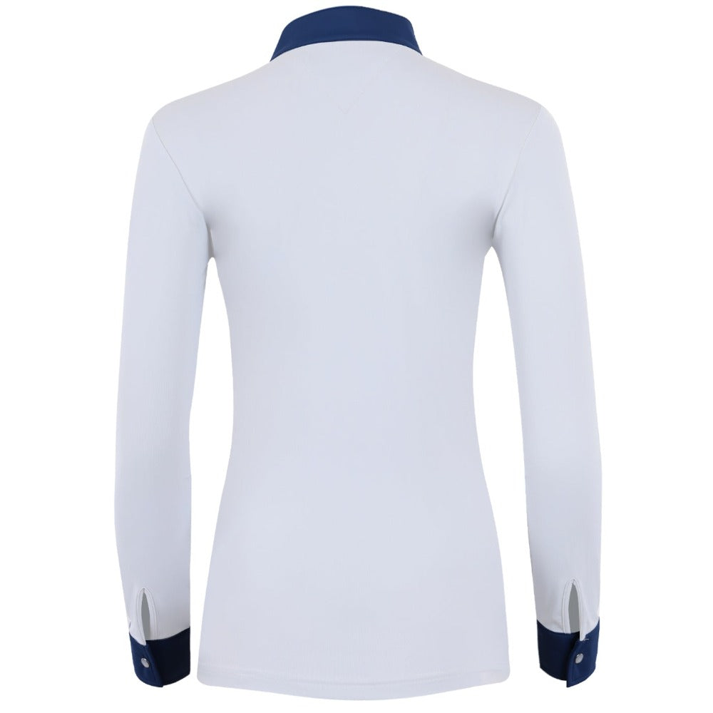 Roxana - Black &amp; Luxe Gray Long Sleeve Riding Shirt