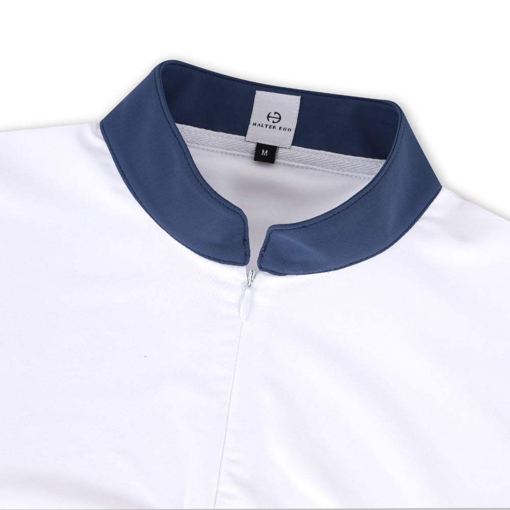 Roxana - Black &amp; Luxe Gray Long Sleeve Riding Shirt