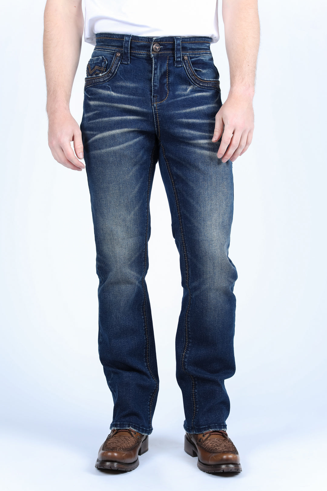 Holt Men&#39;s Slim Boot Cut Jeans