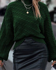 Forest Green Mock Neck Sweater
