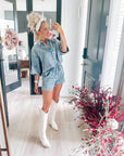Denim washed set