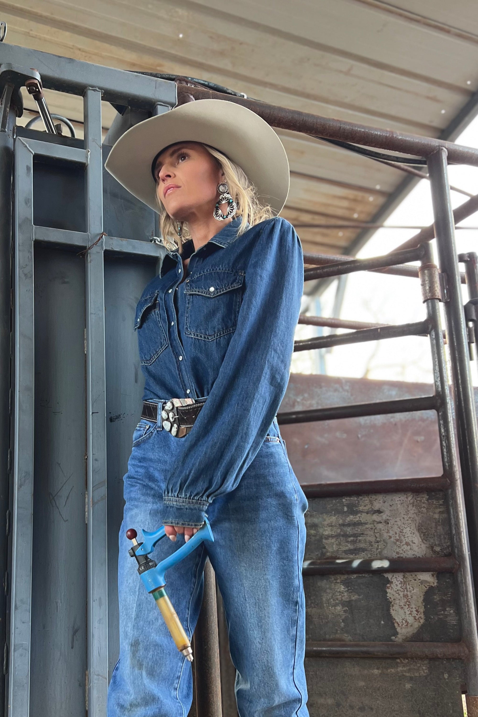 The Rory Denim Top