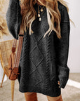 Cable Knit Sweater Dress -clearance