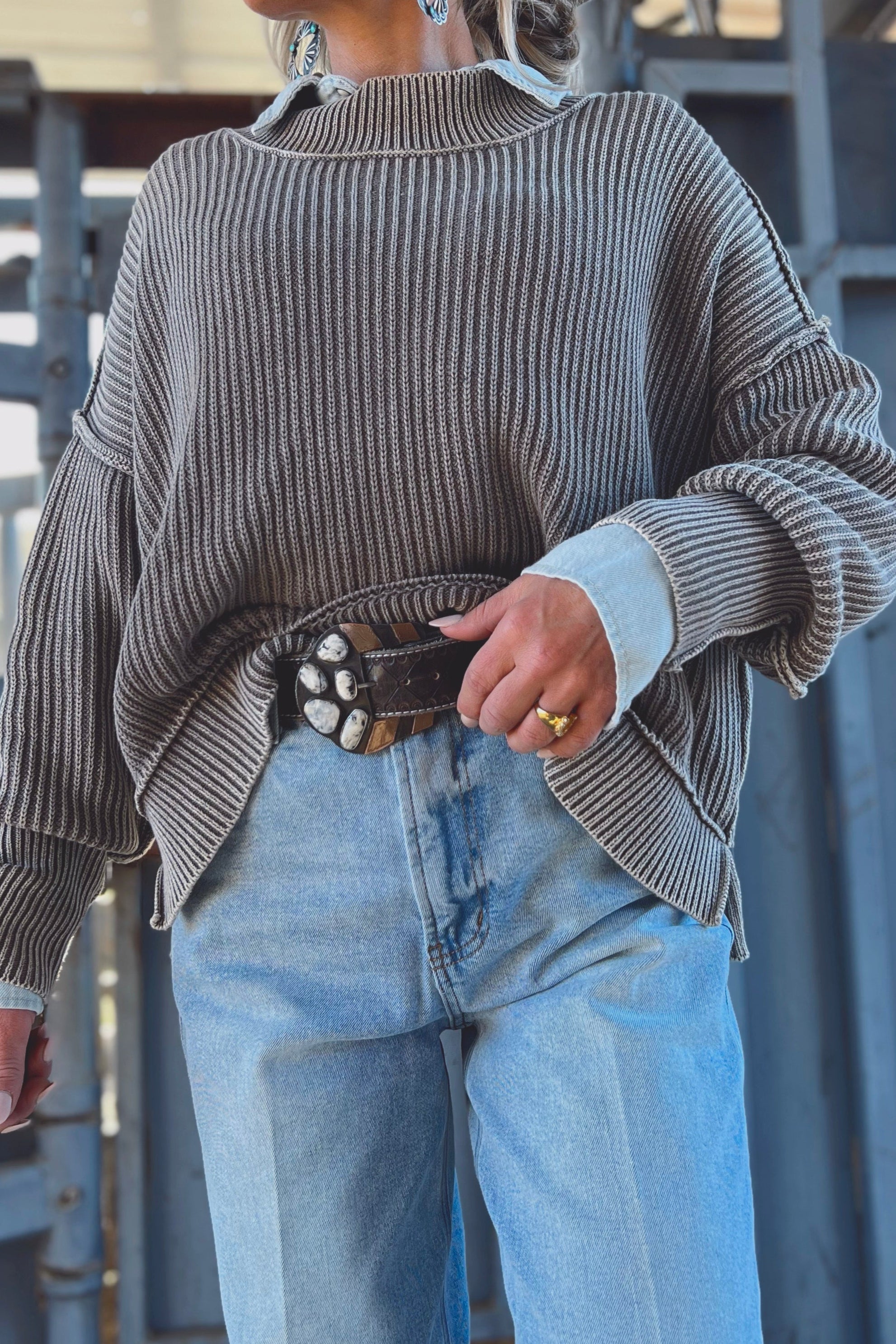 The Riana Oversized Cropped Sweater