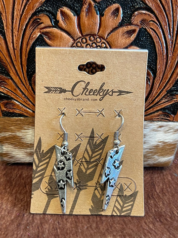 Lightning bolt earrings