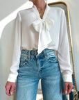 The Claire Classic Top in White