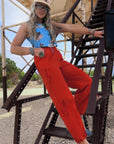 The Leighton Pant in Red