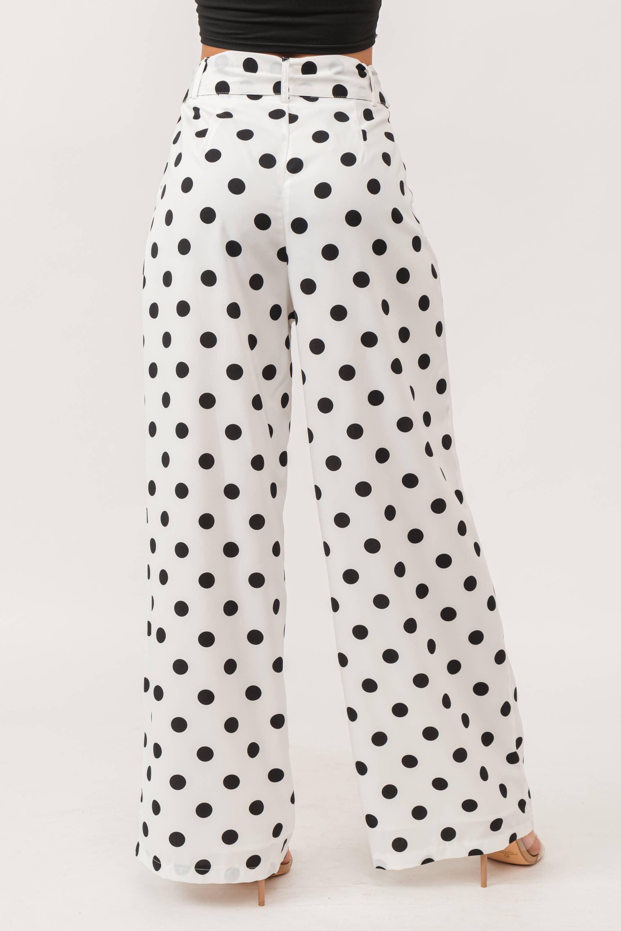 Long sleeve polka dot blazer and pants set