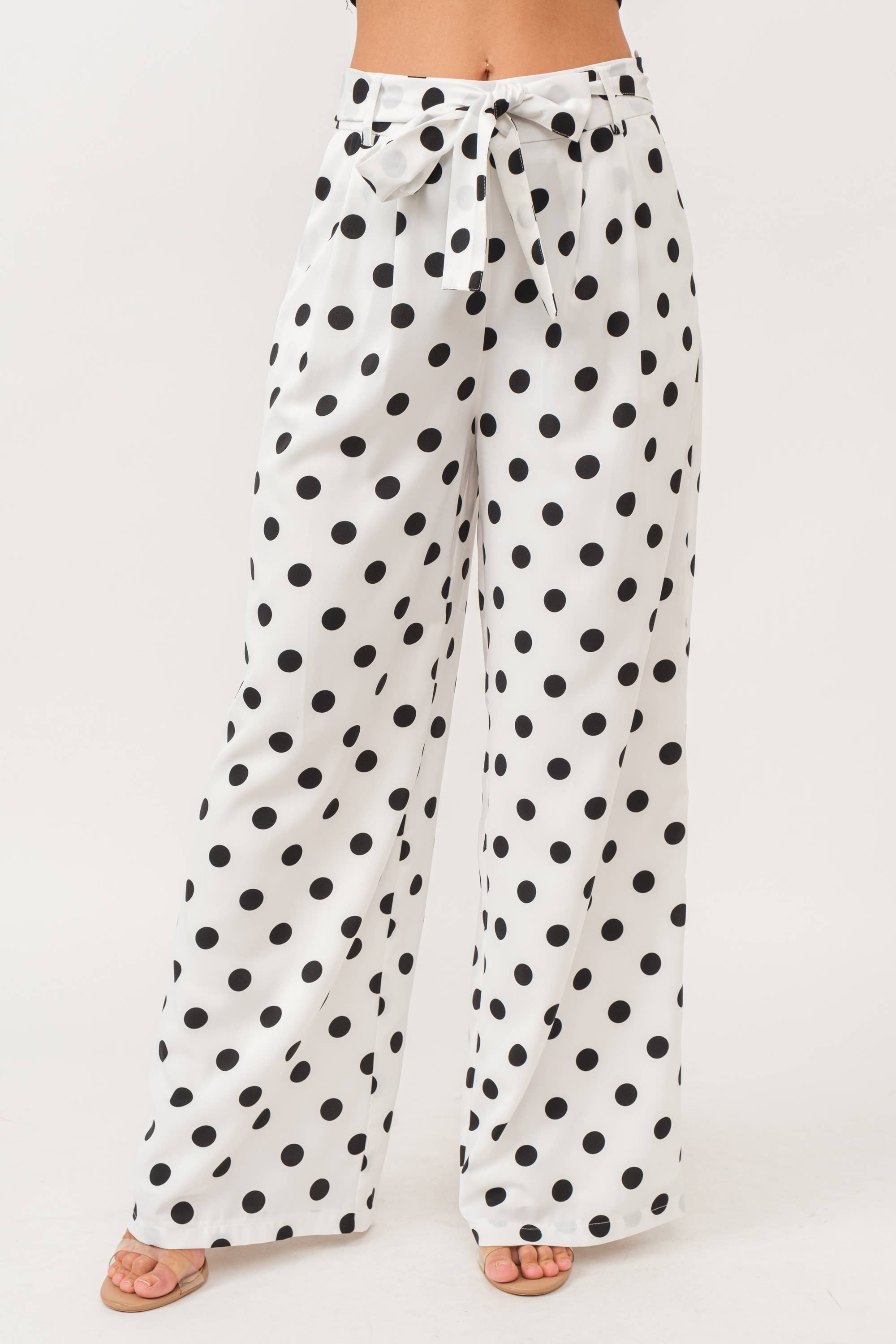 Long sleeve polka dot blazer and pants set